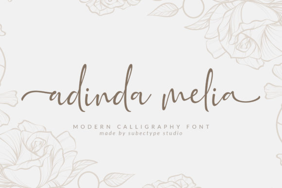 Adinda Melia: A Modern Calligraphy Font for Web Design