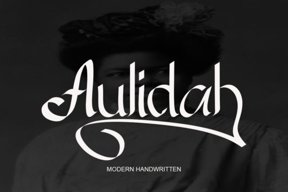 Aulidah: A Modern Script Font for Digital Branding