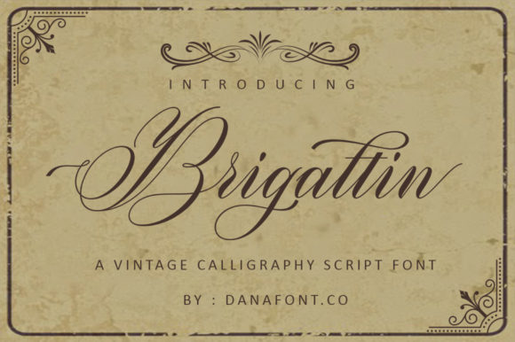 Brigattin: A Handwritten Font for Web Design and Branding