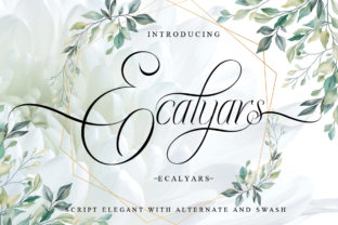 Ecalyars: A Script Font That Elevates Every Craft Project