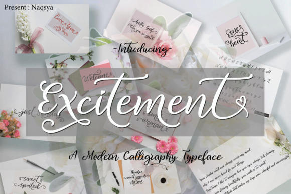 Excitement: A Timeless Script Font for Crafters and Designers