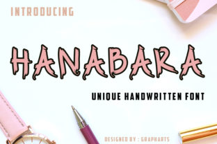 Font That Makes Your Creations Bloom: Hanabara