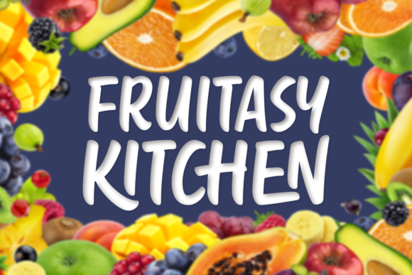 Fruitasy Kitchen: A Handwritten Font for Editorial Elegance