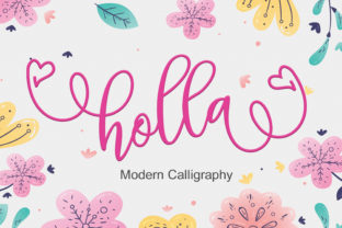 Holla Handwritten Font for Editorial Design