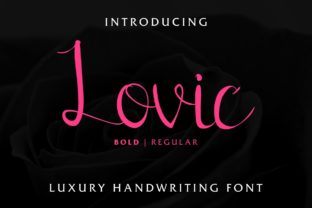 Lovic: A Script Font for Editorial Elegance
