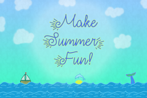 Make Summer Fun: A Timeless Script Font for Crafters and Designers