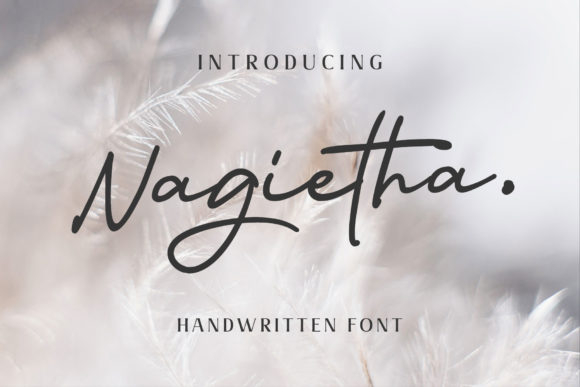 Nagietha Font for Handmade Creations