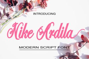 Nike Ardila Script Font for Crafters and Designers