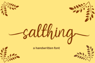 Salthing: A Script Font That Elevates Editorial Design