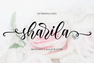 Sharila: A Script Font for Editorial Design and Branding