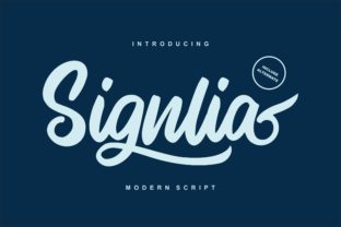 Signlia: A Script Font That Breathes Life Into Your Creations