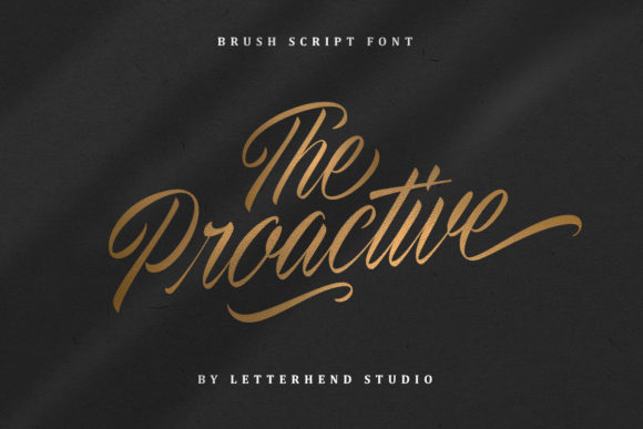 The Proactive: A Script Font for Bold Branding